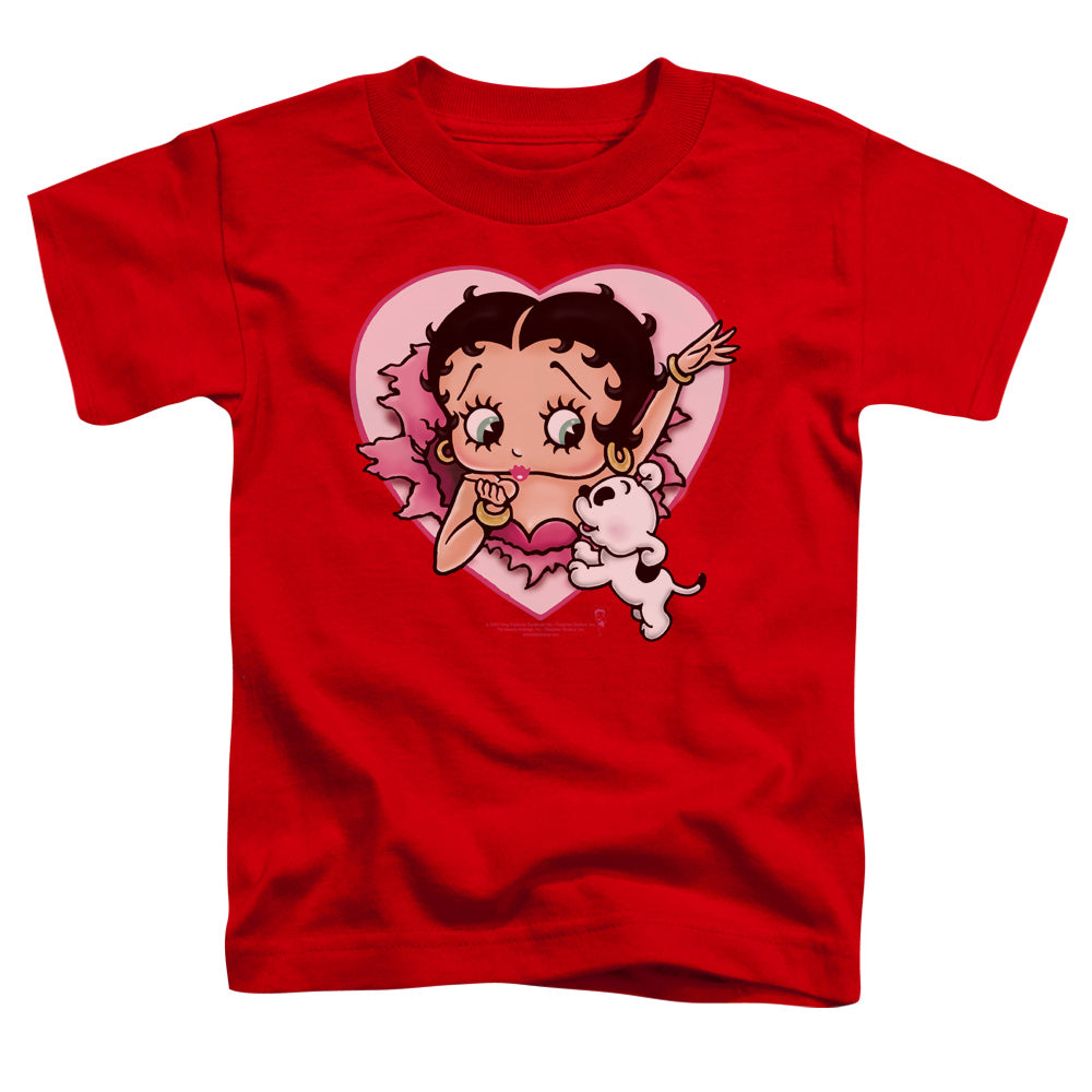 BETTY BOOP/I LOVE BETTY - S/S TODDLER TEE - RED