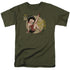 BETTY BOOP/NOSE ART - S/S ADULT 18/1 - MILITARY GREEN