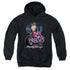 BETTY BOOP/CITY CHOPPER - YOUTH PULLOVER HOODIE - BLACK