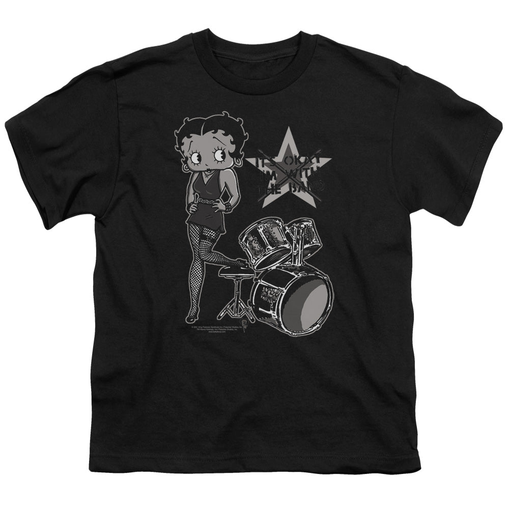 BETTY BOOP/WITH THE BAND - S/S YOUTH 18/1 - BLACK