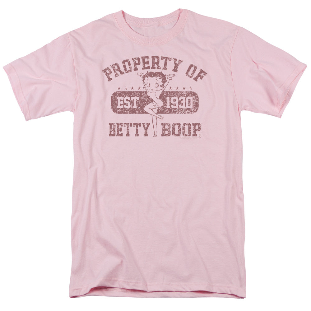 BETTY BOOP/PROPERTY OF BETTY BOOP - S/S ADULT 18/1 - PINK