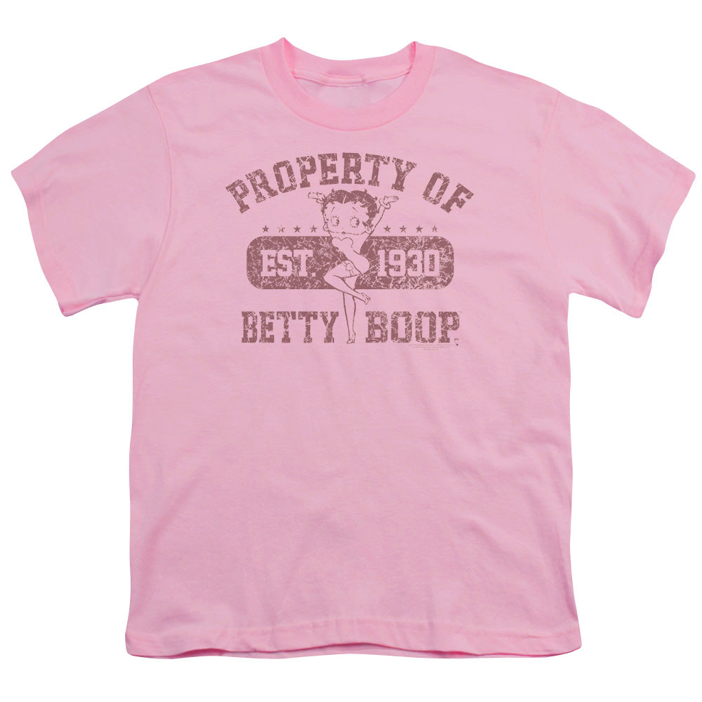 BETTY BOOP/PROPERTY OF BETTY BOOP - S/S YOUTH 18/1 - PINK