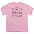 BETTY BOOP/PROPERTY OF BETTY BOOP - S/S YOUTH 18/1 - PINK