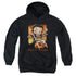 BETTY BOOP/SUNSET RIDER - YOUTH PULLOVER HOODIE - BLACK