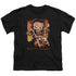 BETTY BOOP/SUNSET RIDER - S/S YOUTH 18/1 - BLACK