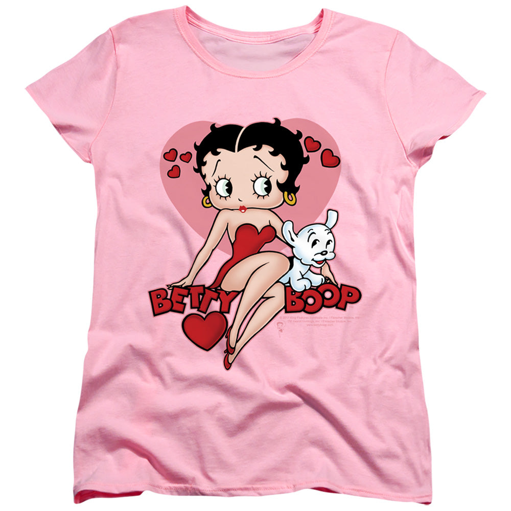 BETTY BOOP/SWEETHEART - S/S WOMENS TEE - PINK