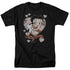 BETTY BOOP/CLASSIC KISS - S/S ADULT 18/1 - BLACK