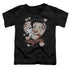 BETTY BOOP/CLASSIC KISS - S/S TODDLER TEE - BLACK