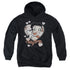 BETTY BOOP/CLASSIC KISS -  YOUTH PULLOVER HOODIE  - BLACK