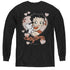 BETTY BOOP/CLASSIC KISS - YOUTH LONG SLEEVE TEE - BLACK