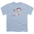 BETTY BOOP/VINTAGE PIN PUP - S/S YOUTH 18/1 - LIGHT BLUE