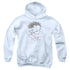 BETTY BOOP/VINTAGE WINK - YOUTH PULLOVER HOODIE - WHITE