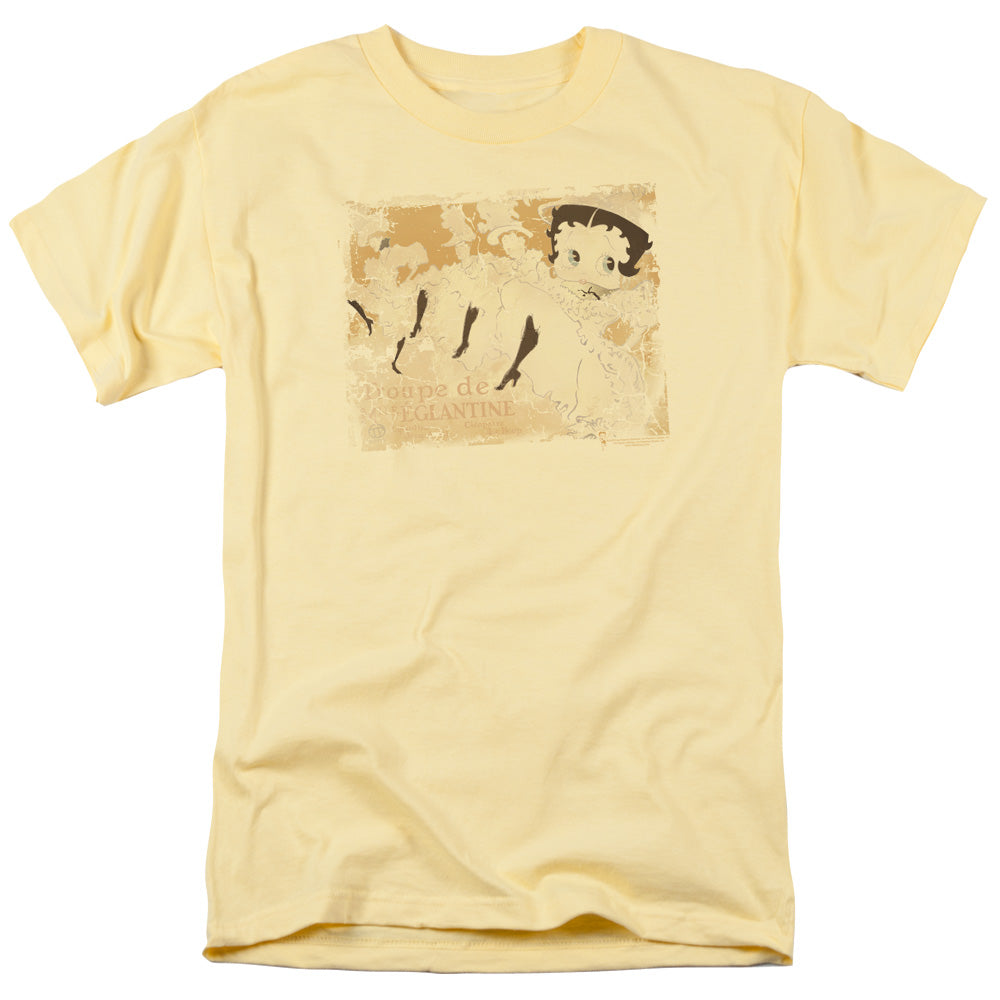 BETTY BOOP/CAN CAN - S/S ADULT 18/1 - BANANA