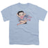 BETTY BOOP/ALL AMERICAN GIRL - S/S YOUTH 18/1 - LIGHT BLUE