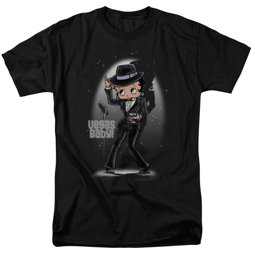 BETTY BOOP/VEGAS BABY - S/S ADULT 18/1 - BLACK