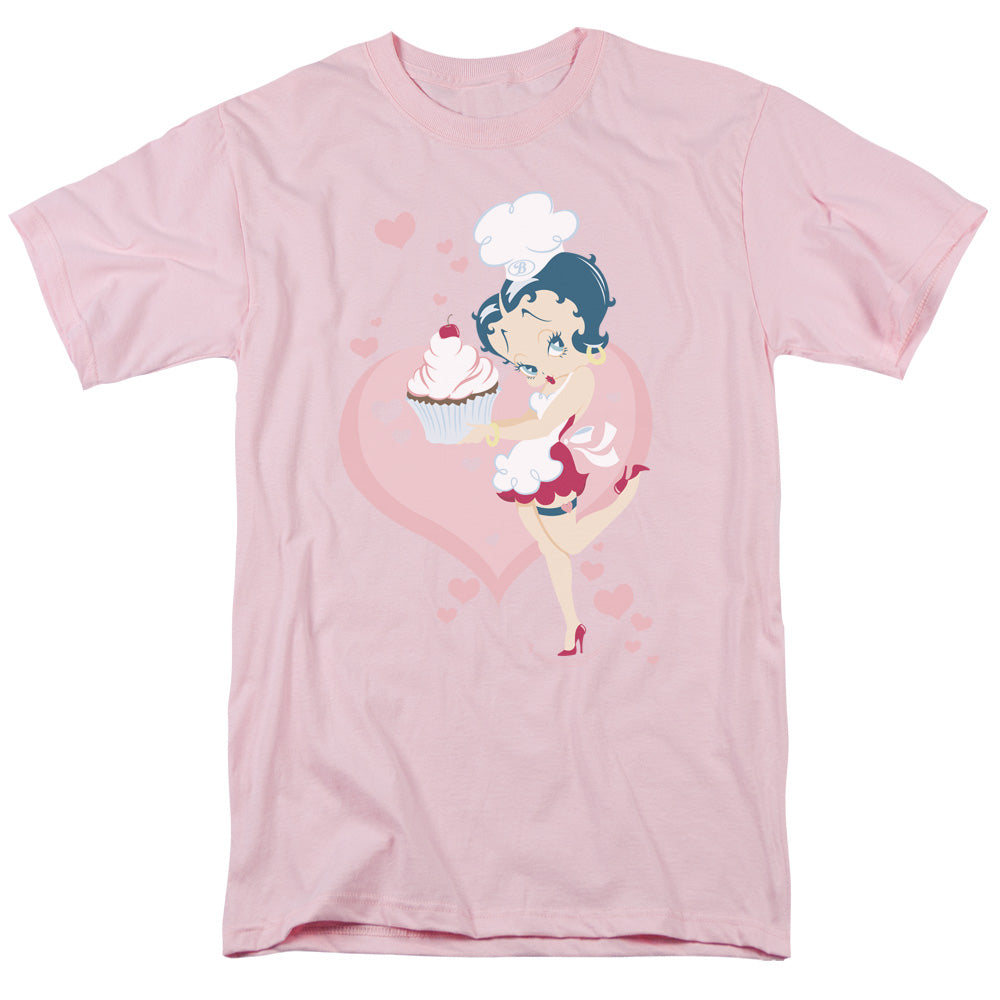 BETTY BOOP/CUPCAKE - S/S ADULT 18/1 - PINK