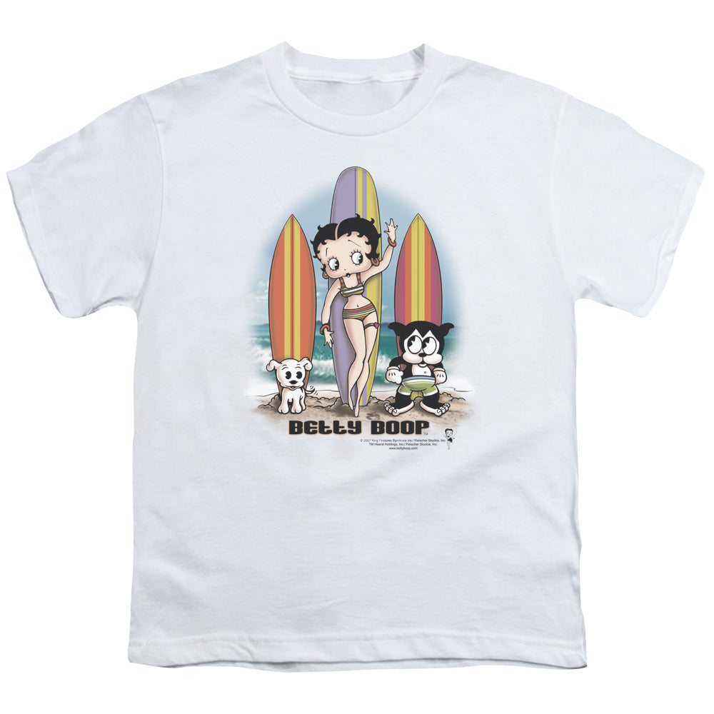 BETTY BOOP/SURFERS - S/S YOUTH 18/1 - WHITE