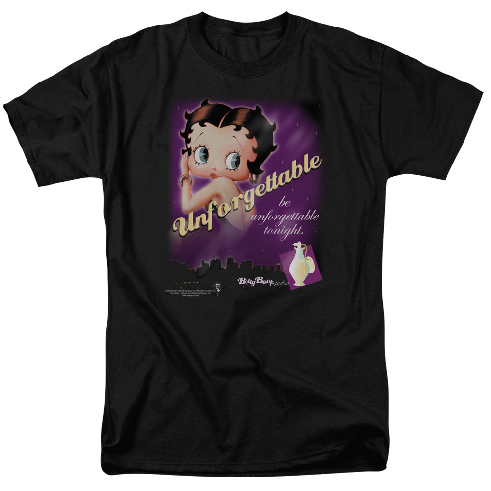 BETTY BOOP/UNFORGETTABLE - S/S ADULT 18/1 - BLACK