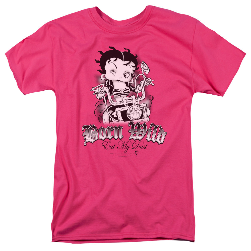BETTY BOOP/BORN WILD - S/S ADULT 18/1 - HOT PINK