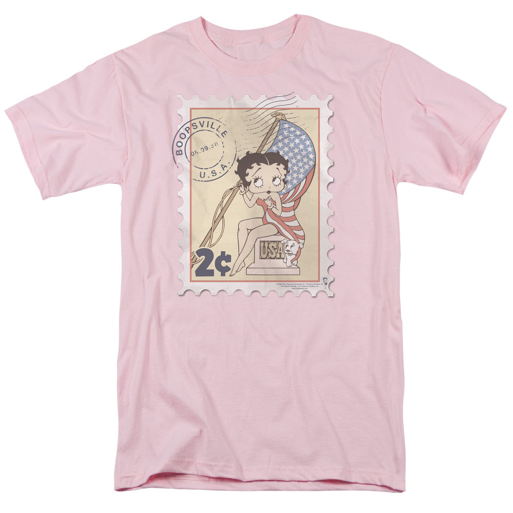 BETTY BOOP/VINTAGE STAMP - S/S ADULT 18/1 - PINK
