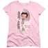 BETTY BOOP/RAIN RAIN GO AWAY - S/S WOMENS TEE - PINK