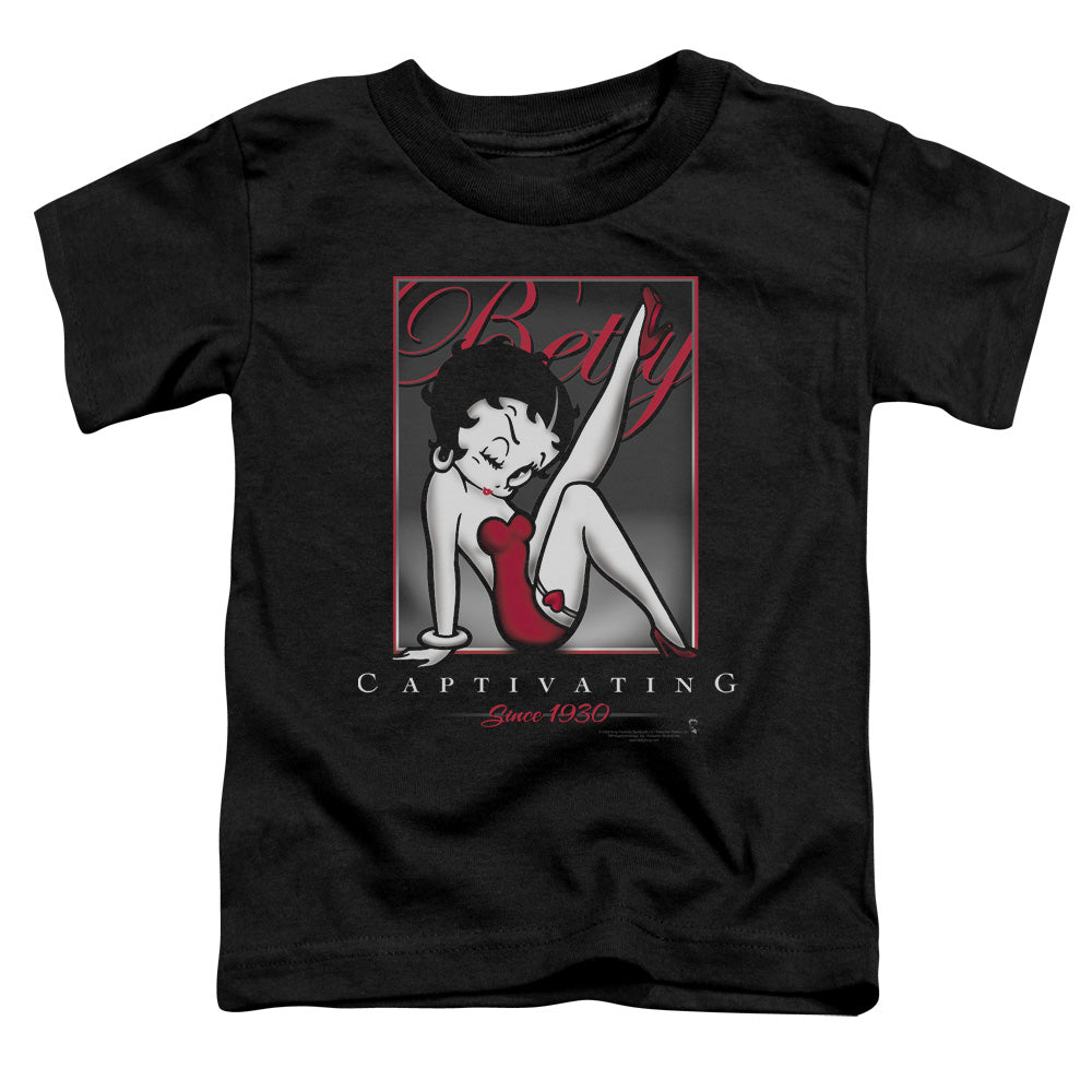 BETTY BOOP/CAPTIVATING - S/S TODDLER TEE - BLACK