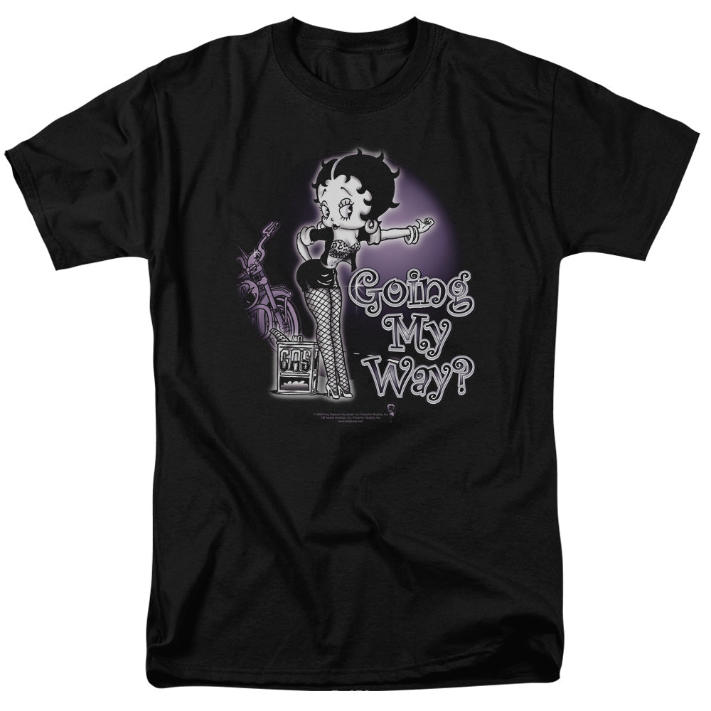 BETTY BOOP/MY WAY - S/S ADULT 18/1 - BLACK