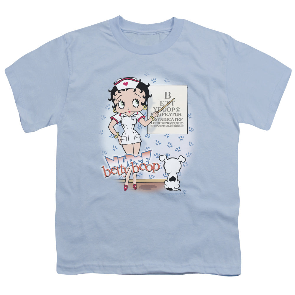 BETTY BOOP/EYECHART - S/S YOUTH 18/1 - LIGHT BLUE