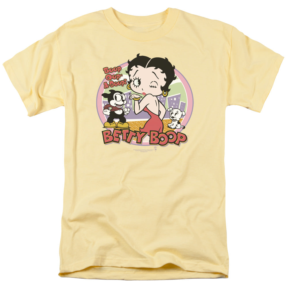 BETTY BOOP/KISS - S/S ADULT 18/1 - BANANA