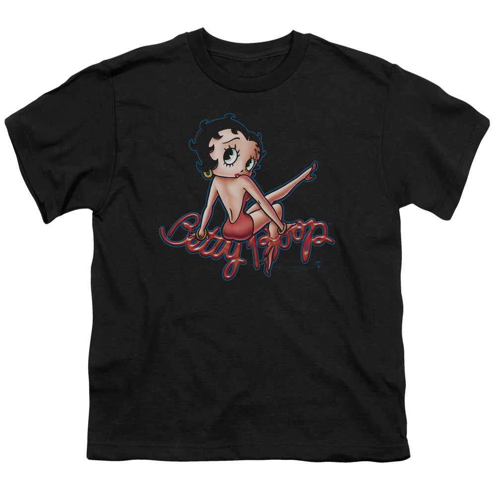 BETTY BOOP/BETTYS BACK - S/S YOUTH 18/1 - BLACK