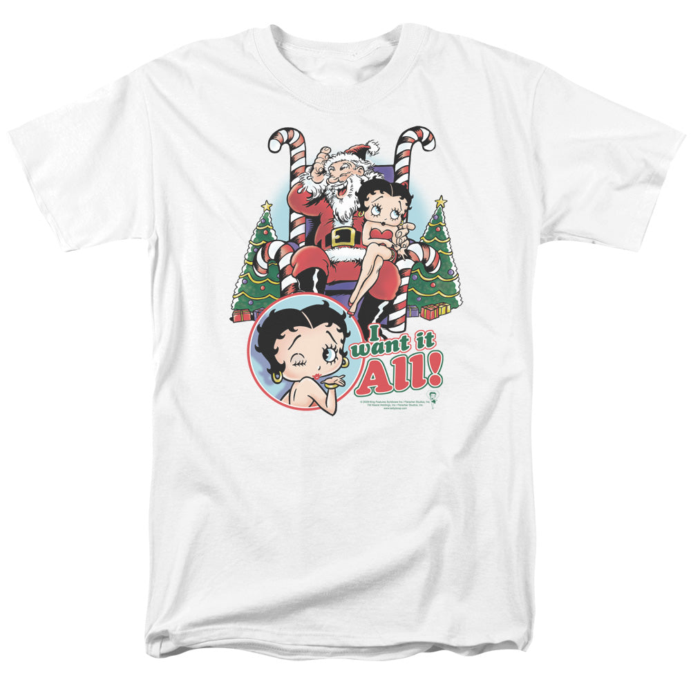 BETTY BOOP/I WANT IT ALL - S/S ADULT 18/1 - WHITE