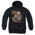 BETTY BOOP/ON WHEELS - YOUTH PULLOVER HOODIE - BLACK