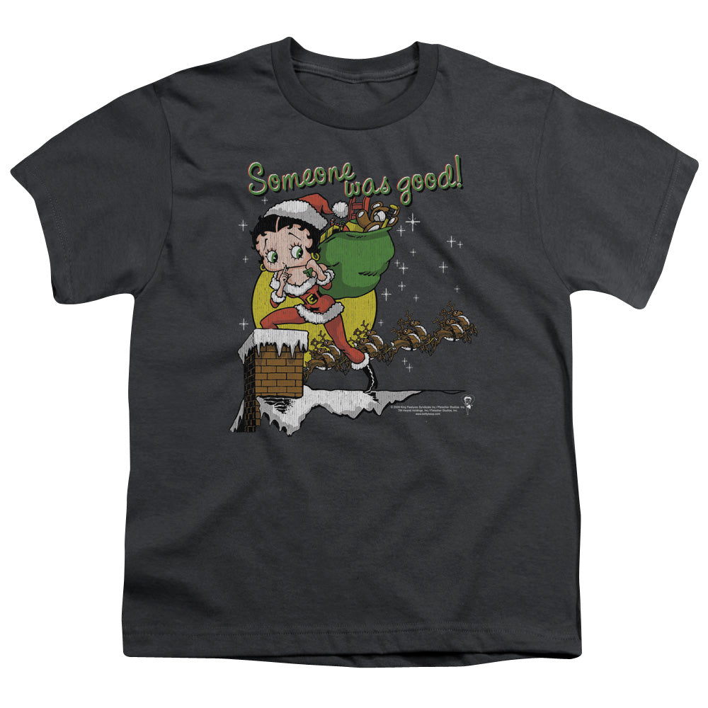 BETTY BOOP/CHIMNEY - S/S YOUTH 18/1 - CHARCOAL