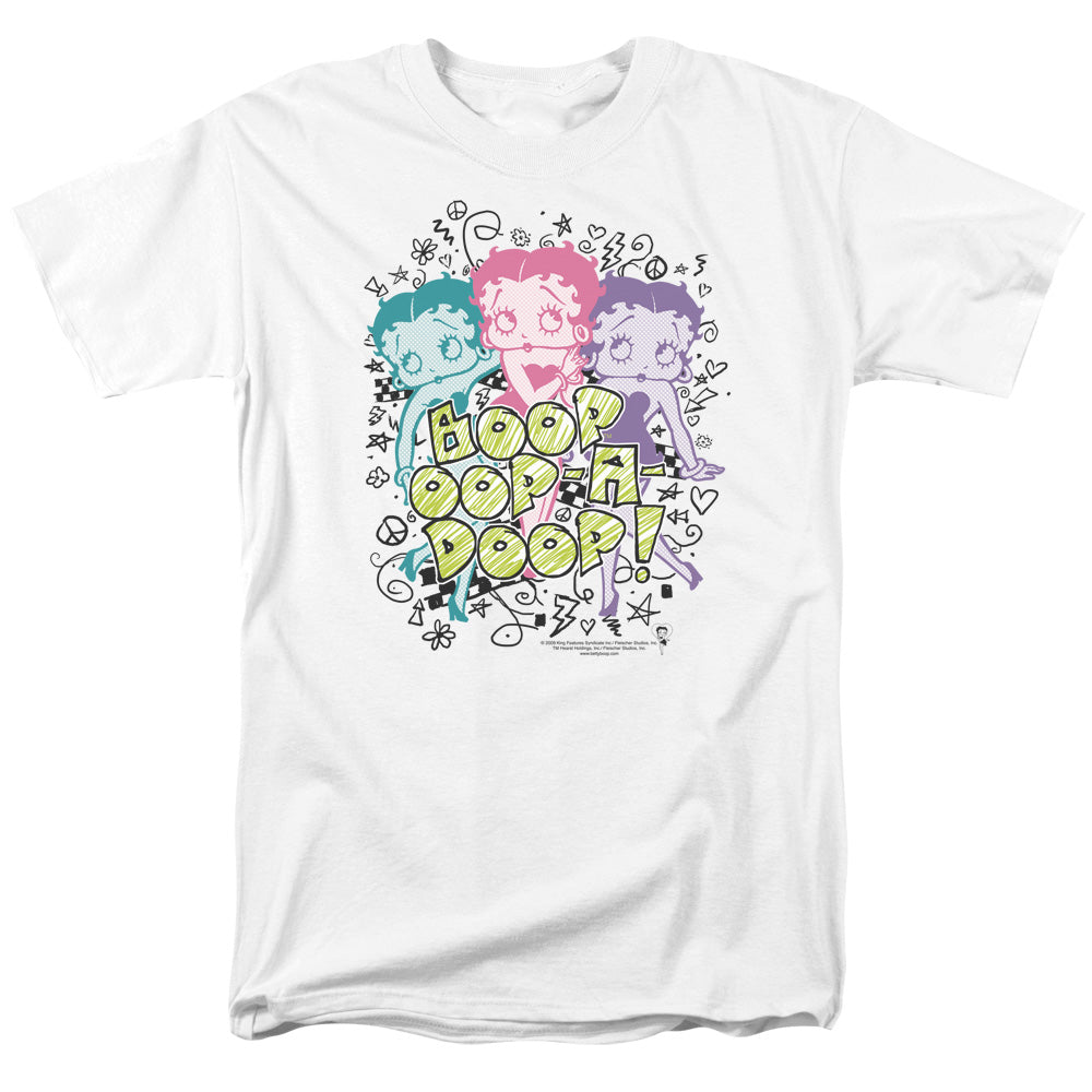 BETTY BOOP/SKETCH - S/S ADULT 18/1 - WHITE