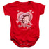 BETTY BOOP/BABY HEART - INFANT SNAPSUIT - RED