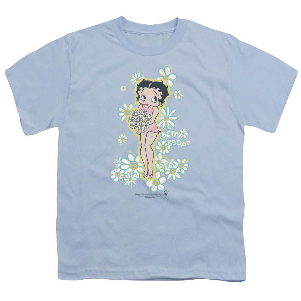 BETTY BOOP/FLOWERS - S/S YOUTH 18/1 - LIGHT BLUE