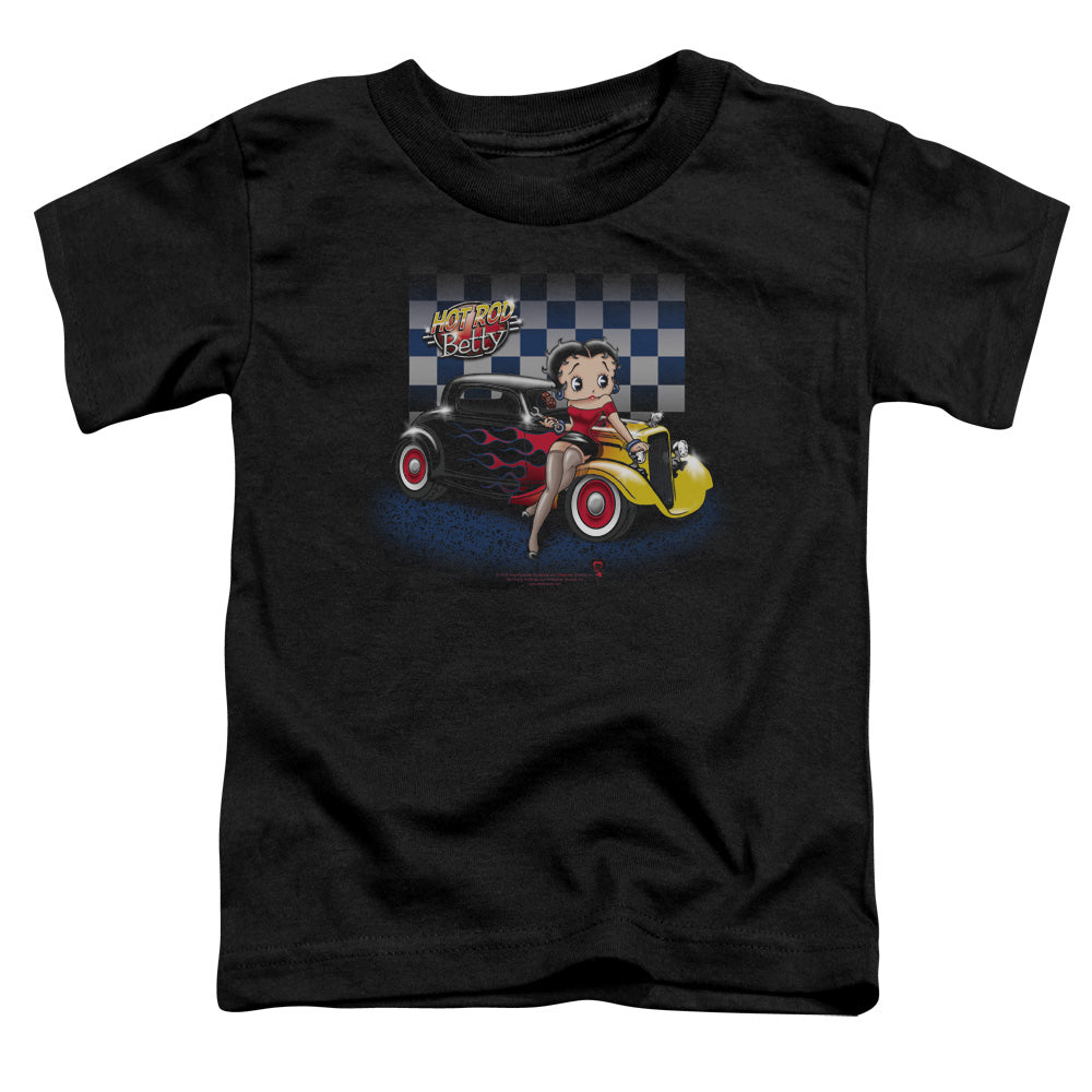 BETTY BOOP/HOT ROD BOOP - S/S TODDLER TEE - BLACK