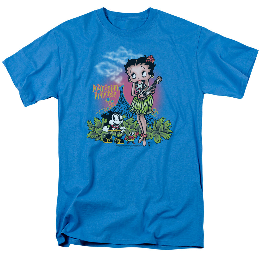 BETTY BOOP/POLYNESIAN PRINCESS - S/S ADULT 18/1 - TURQUOISE