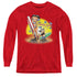 BETTY BOOP/SURF - YOUTH LONG SLEEVE TEE - RED