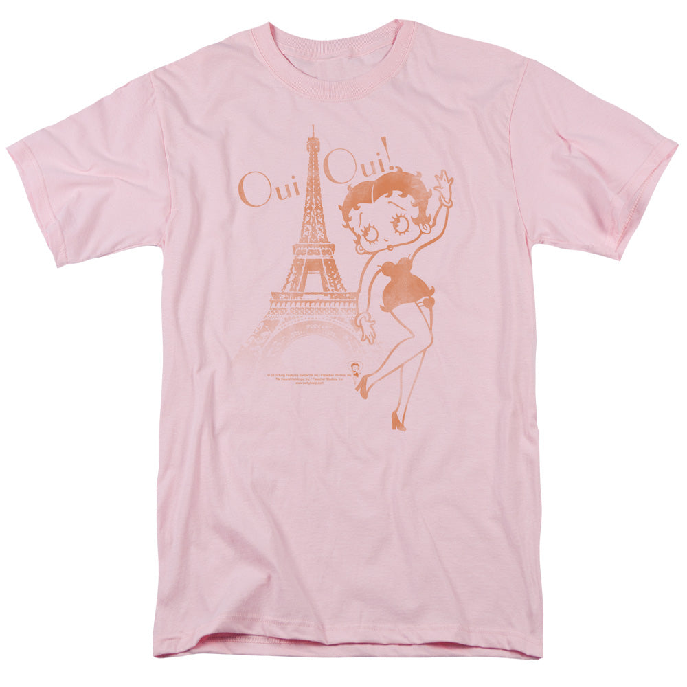 BETTY BOOP/OUI OUI - S/S ADULT 18/1 - PINK