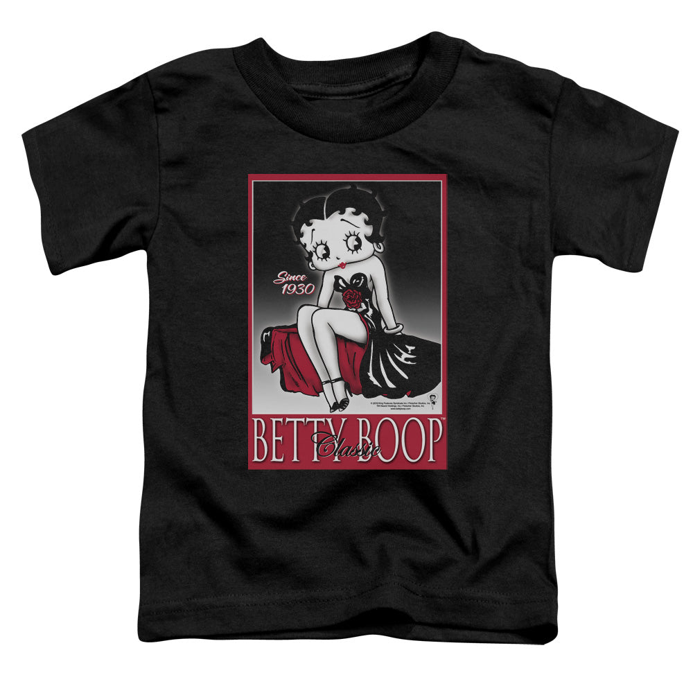 BETTY BOOP/CLASSIC - S/S TODDLER TEE - BLACK