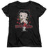 BETTY BOOP/CLASSIC KISS - S/S WOMENS TEE - BLACK
