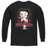 BETTY BOOP/CLASSIC KISS - YOUTH LONG SLEEVE TEE - BLACK