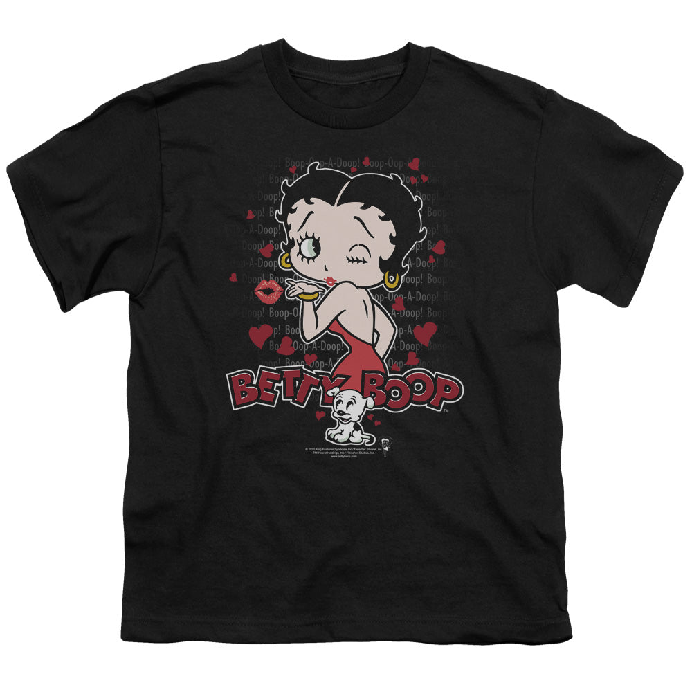BETTY BOOP/CLASSIC KISS - S/S YOUTH 18/1 - BLACK