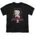 BETTY BOOP/CLASSIC KISS - S/S YOUTH 18/1 - BLACK