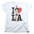 BETTY BOOP/I HEART LA - S/S WOMENS TEE - WHITE