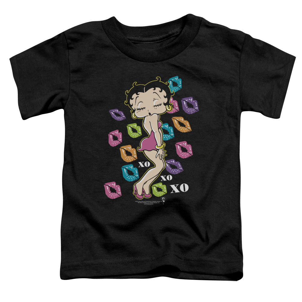 BETTY BOOP/TRIPPLE XO - S/S TODDLER TEE - BLACK