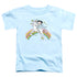 BETTY BOOP/UNICORN & RAINBOWS - S/S TODDLER TEE - LIGHT BLUE