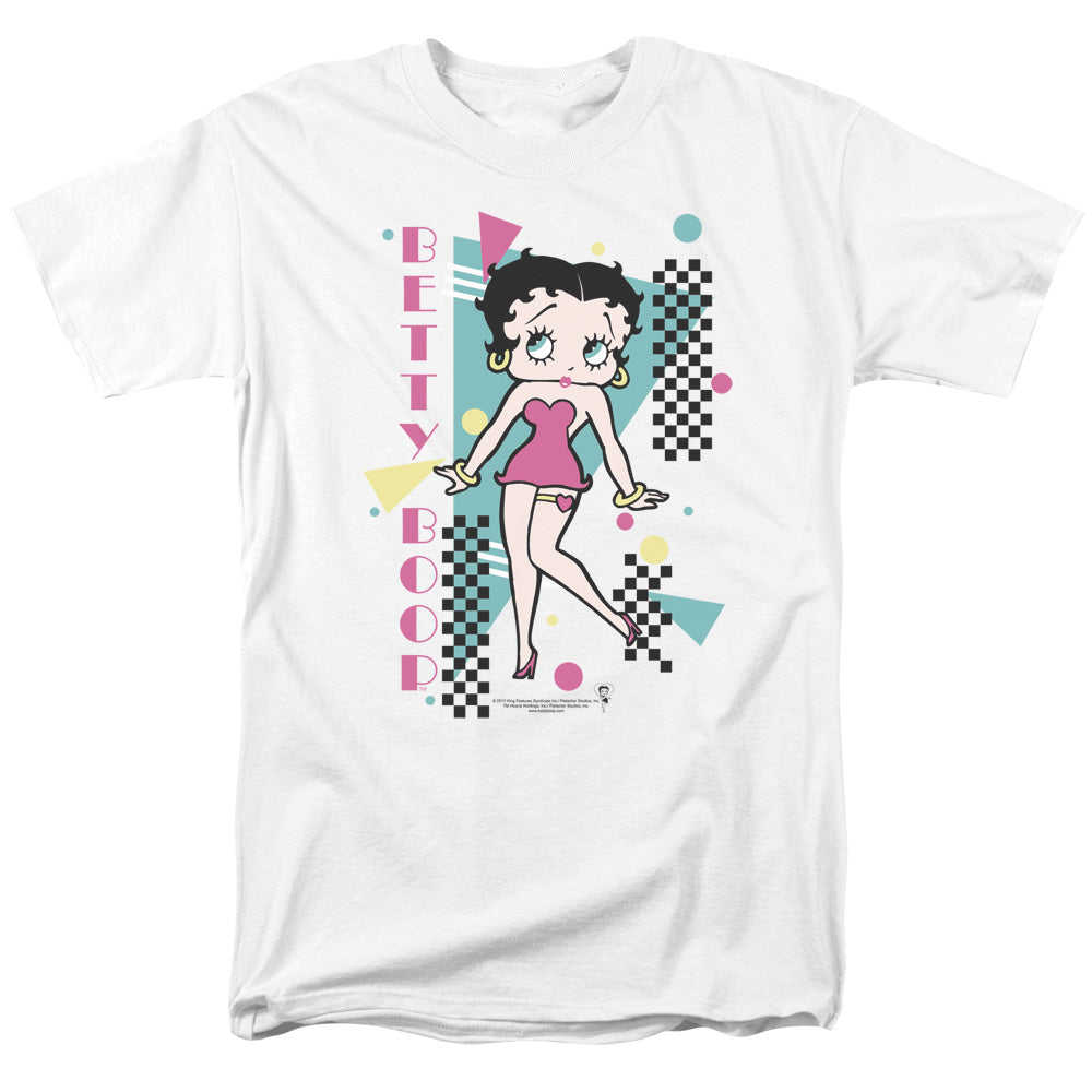 BETTY BOOP/BOOPING 80S STYLE - S/S ADULT 18/1 - WHITE