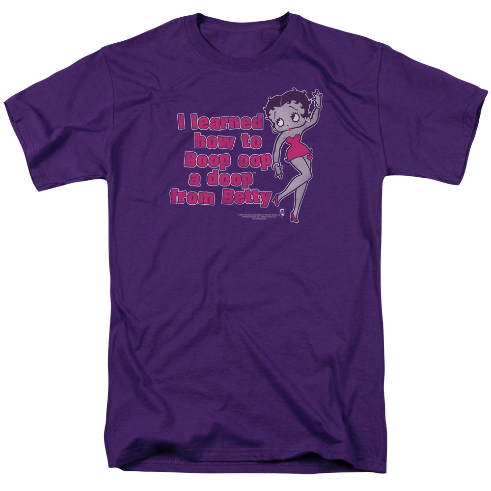 BETTY BOOP/LEARNED FROM BETTY - S/S ADULT 18/1 - PURPLE